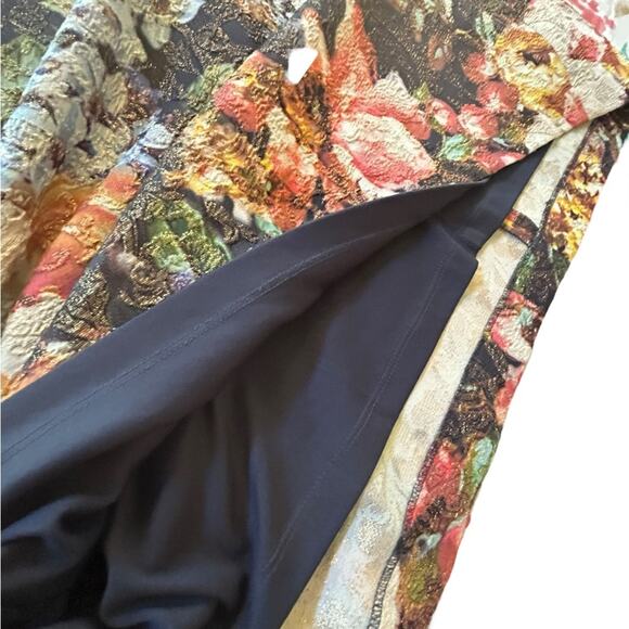 Adrianna Papell Floral Surplice Dress - Size 22 - Picture 10 of 15